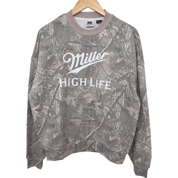 NWOT Miller High Life Camo Sweatshirt Men’s Small - Picture 2 of 9